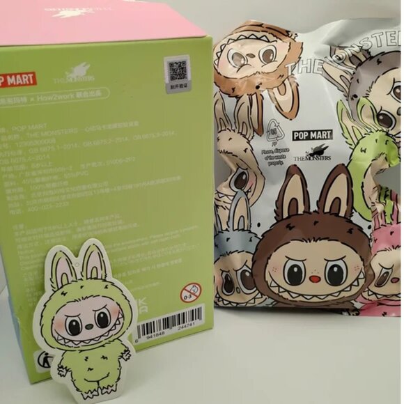【正規品】LABUBU Exciting Macaron Green Grape Labubu The Monsters Exciting Macaron Vinyl Face Series Green